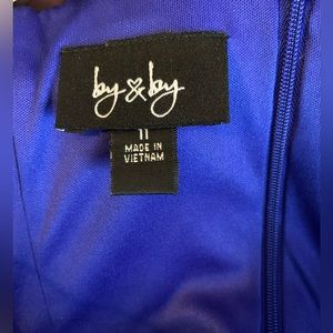 Blue Floral Prom Dress (by&by)